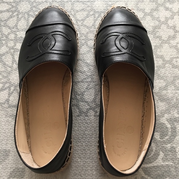 Chanel espadrilles black size 37. 100% authentic - Picture 2 of 4